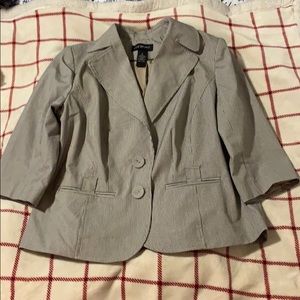 Lane Bryant Cropped blazer with 3/4 sleeves